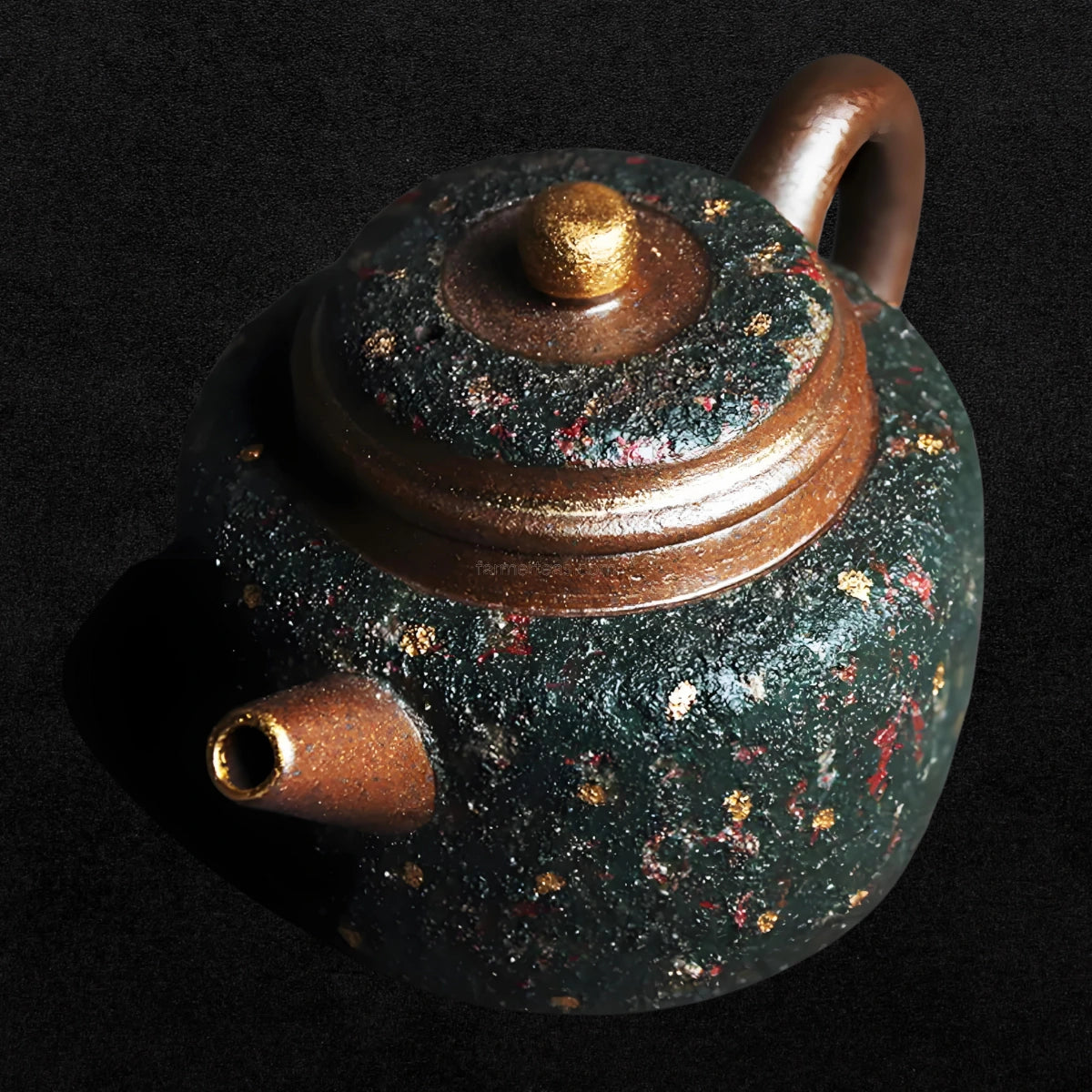 Chinese green sandstone Dezhong teapots