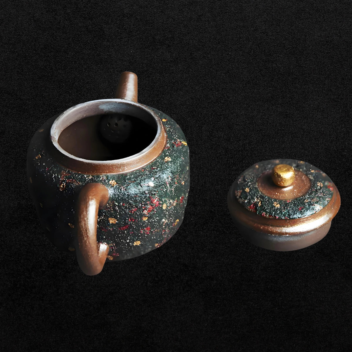 Chinese green sandstone Dezhong teapots