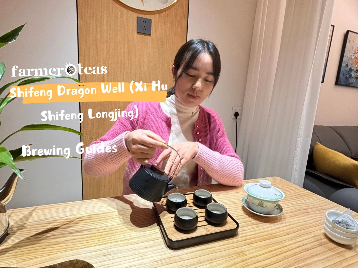 Load video: Brewing Guide for Shifeng Dragon Well Tea